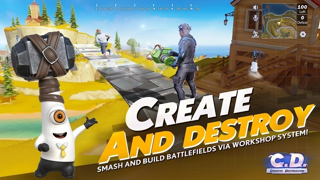 Creative Destruction – Game sinh tồn độc đáo trên android giống Fortnite